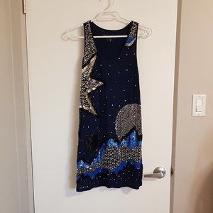 French Connection Sequined and Beaded Dress
